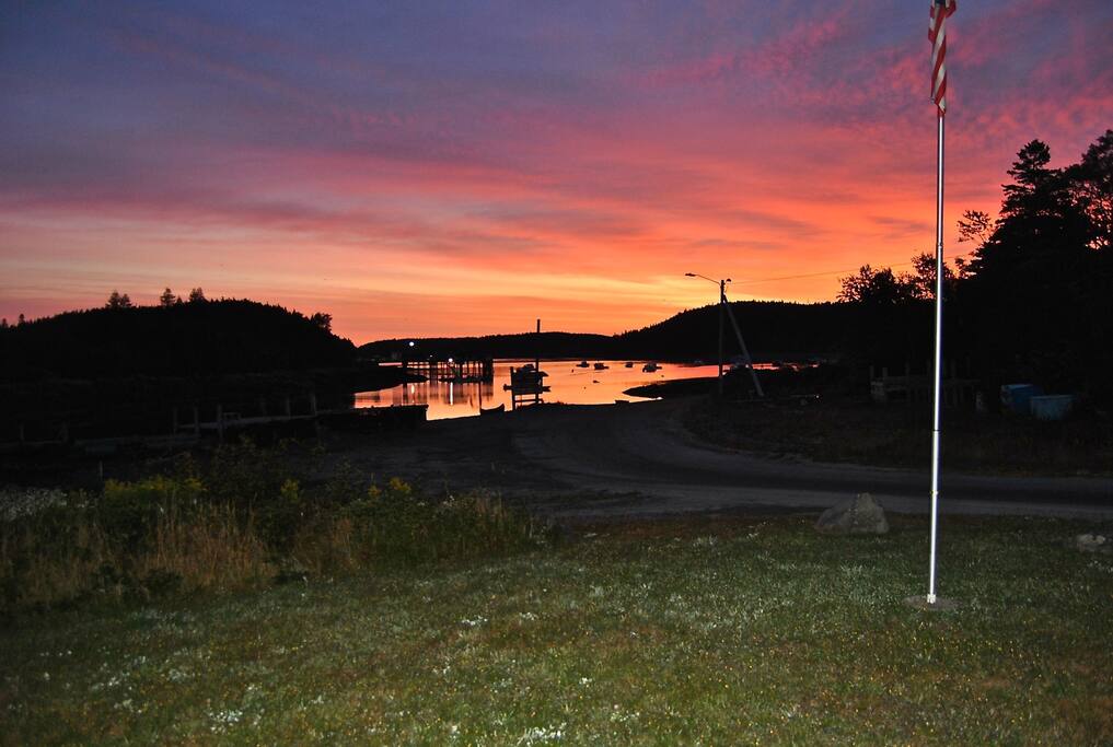 Spectacular sunrises from the front yard (and great sunsets from the back yard)