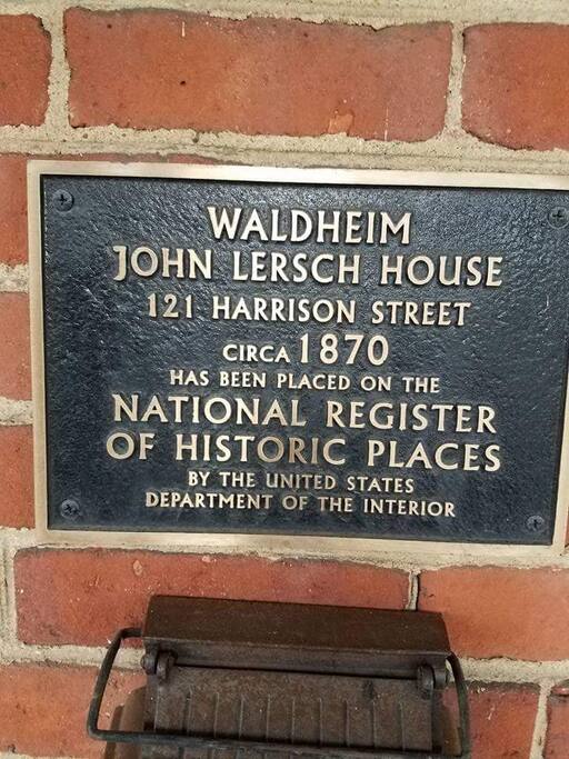 Home was started in 1867 and completed in 1874. This home stayed in the Lersch family until 2001. The second owner completely refurbished the home to its colonial beauty.