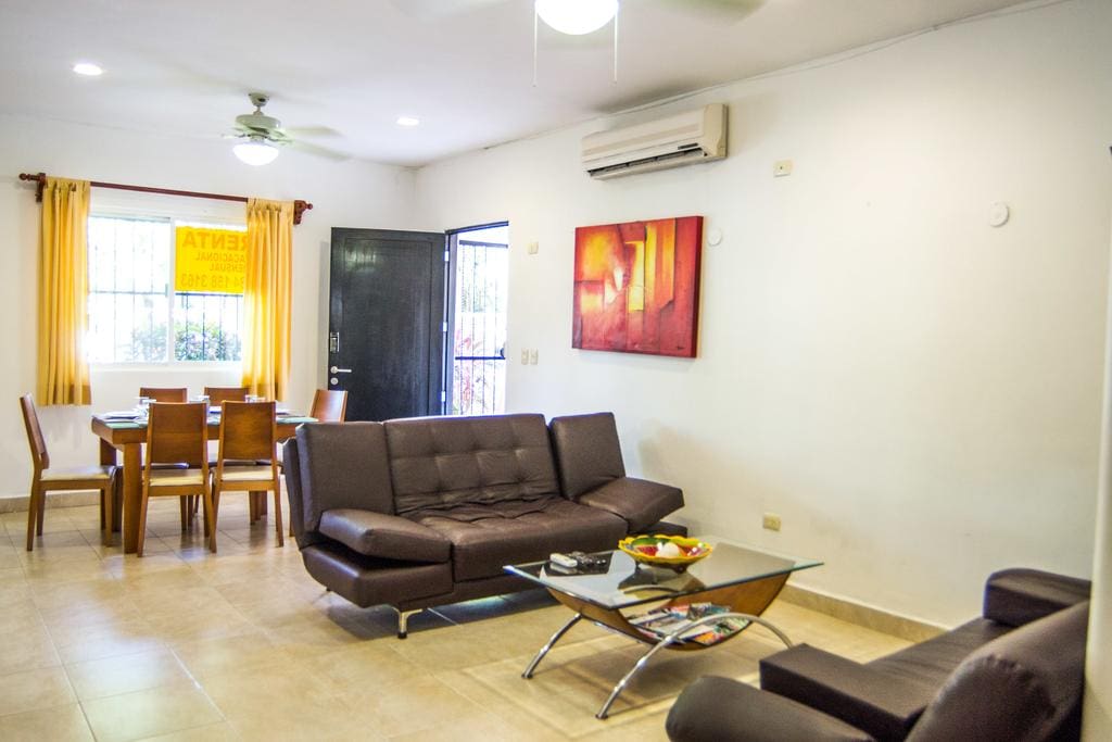 Dining and living room