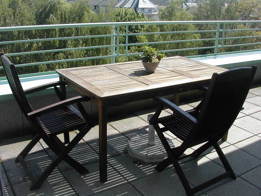 Terrace with view over the Parc de Merl