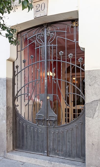 Entrance to the building