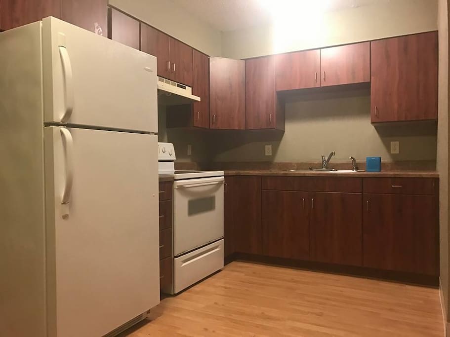 Kitchen. There's a Microwave and coffee maker and free coffee, not shown