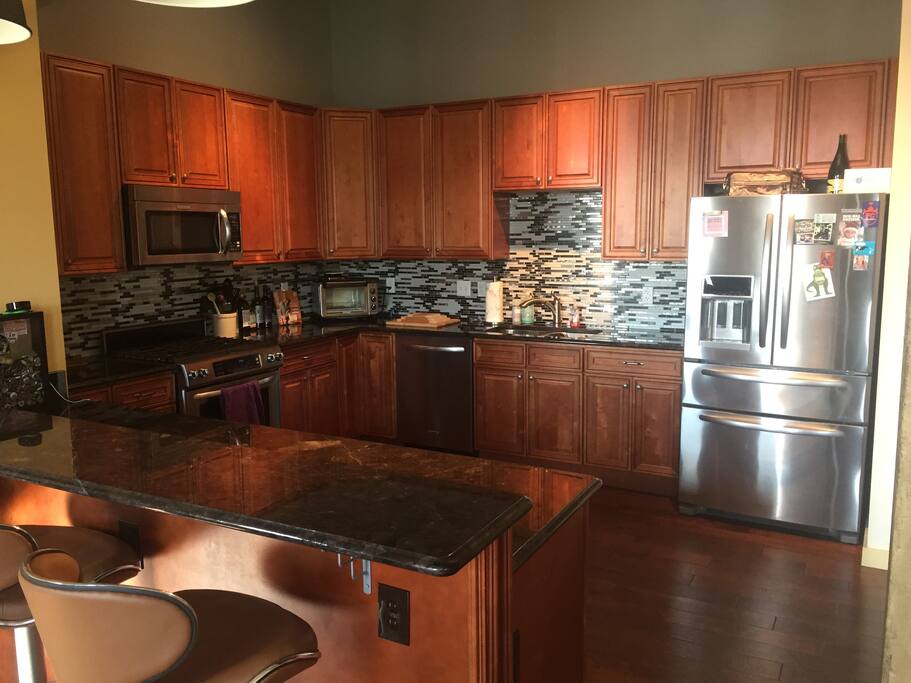 Kitchen and bar