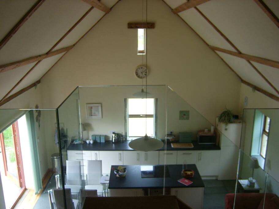 From mezzanine floor