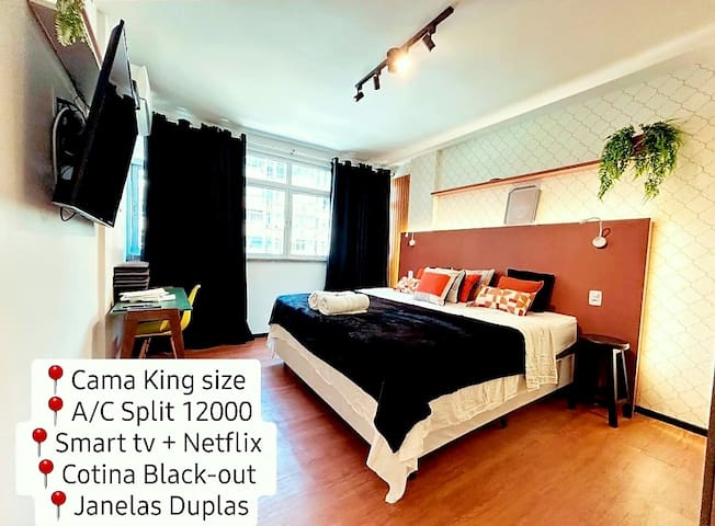 * Leblon 304 / 80m² / 2 Quartos / 2 Quadras Praia