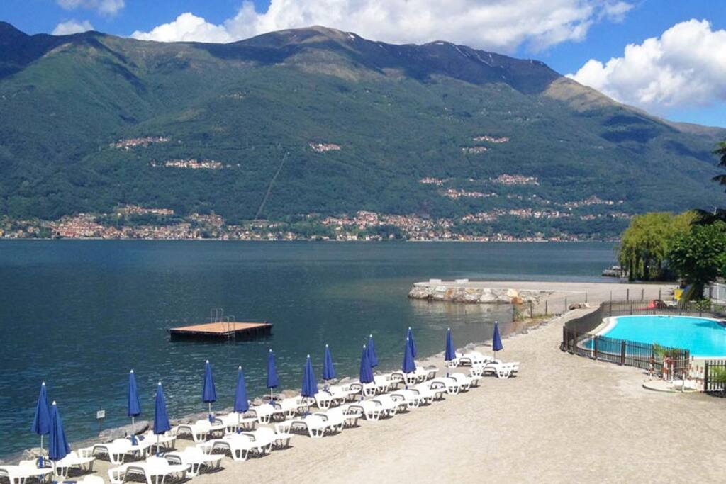 Beaches of Onno and Oliveto Lario