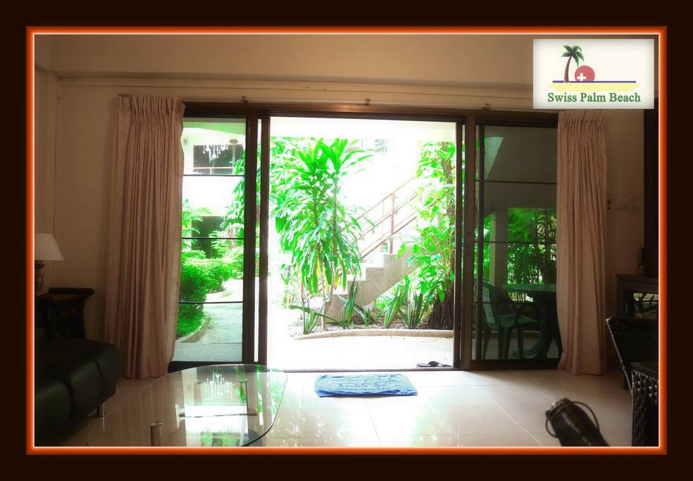 Garden view at balcony