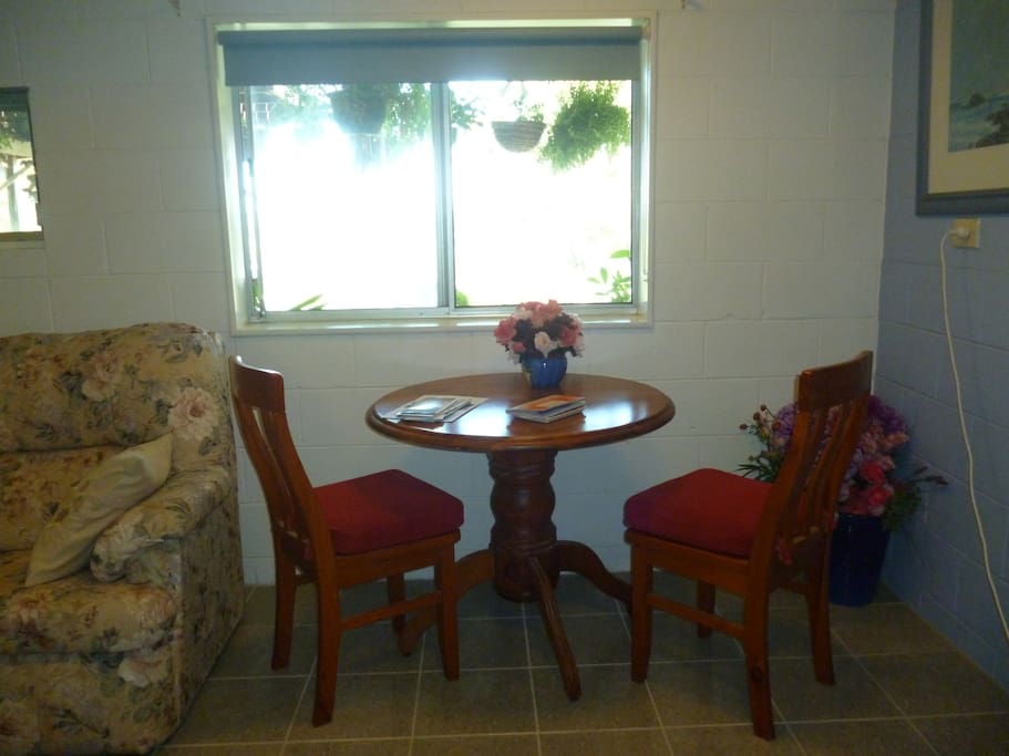 Table for Two overlooking Burrill Lake