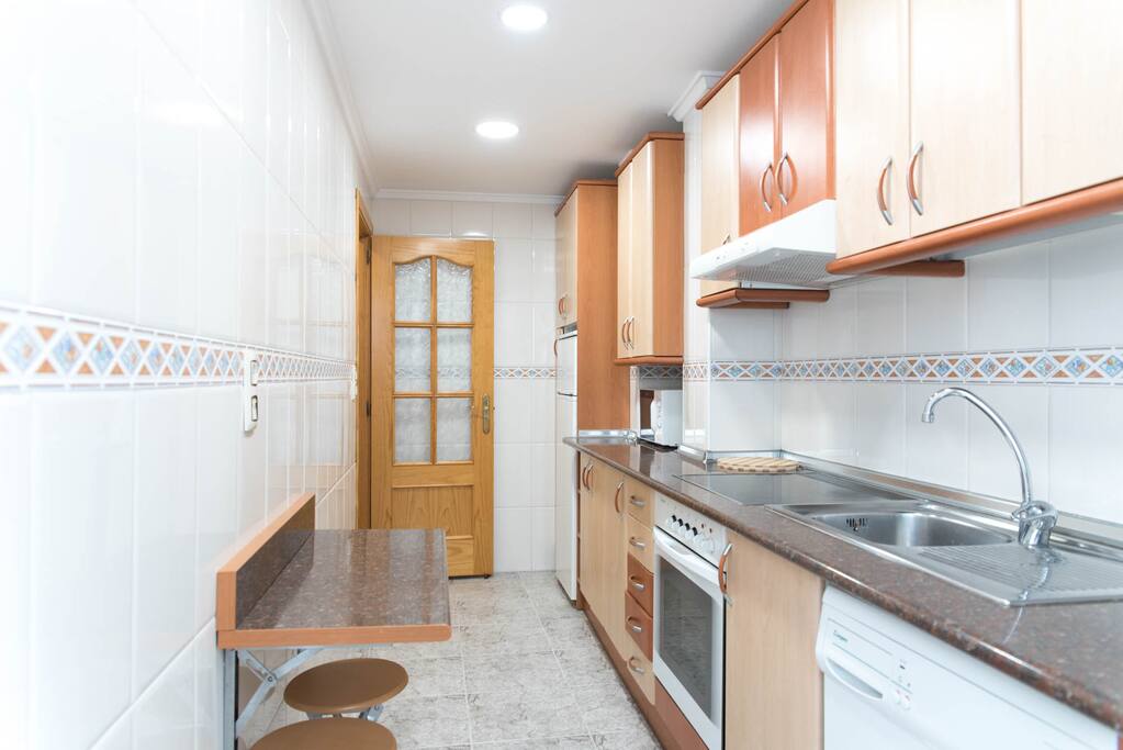 Cocina equipada con todo lo necesario