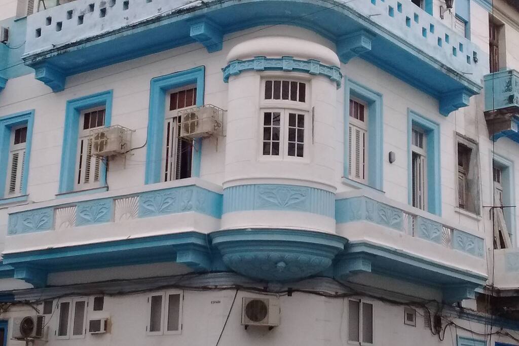 Apartment seen from the street