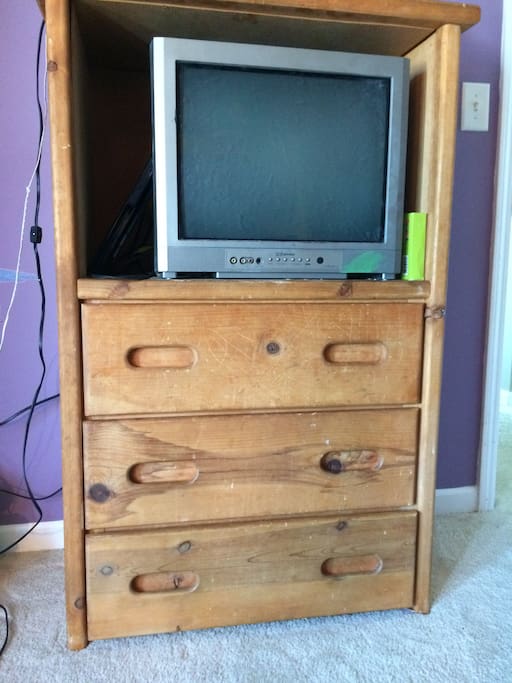 Kids room TV and dresser