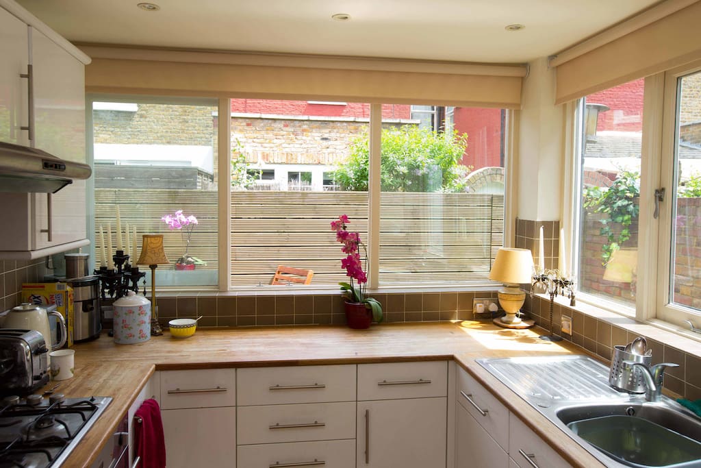 Light, bright kitchen