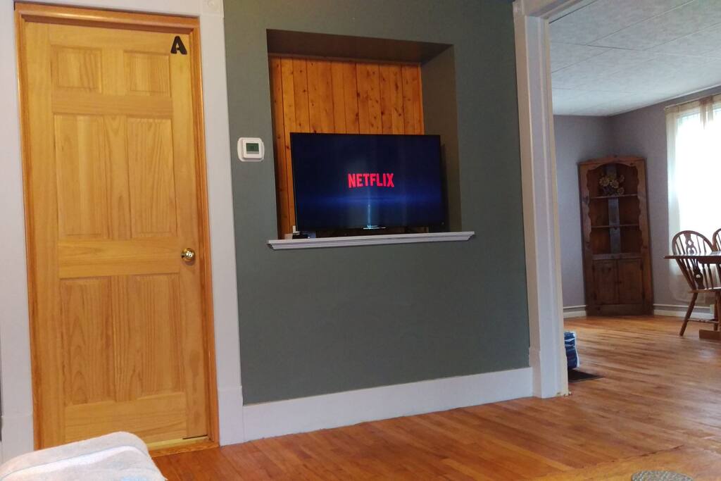 Watch Netflix (account include) or your own Amazon prime, hulu, accounts on the TV