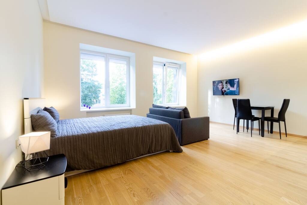 ༄Comfortable Blue Wave Studio In City Center +Pkg༄ - Palanga의 아파트에서 살아보기, Klaipėdos apskritis, 리투아니아