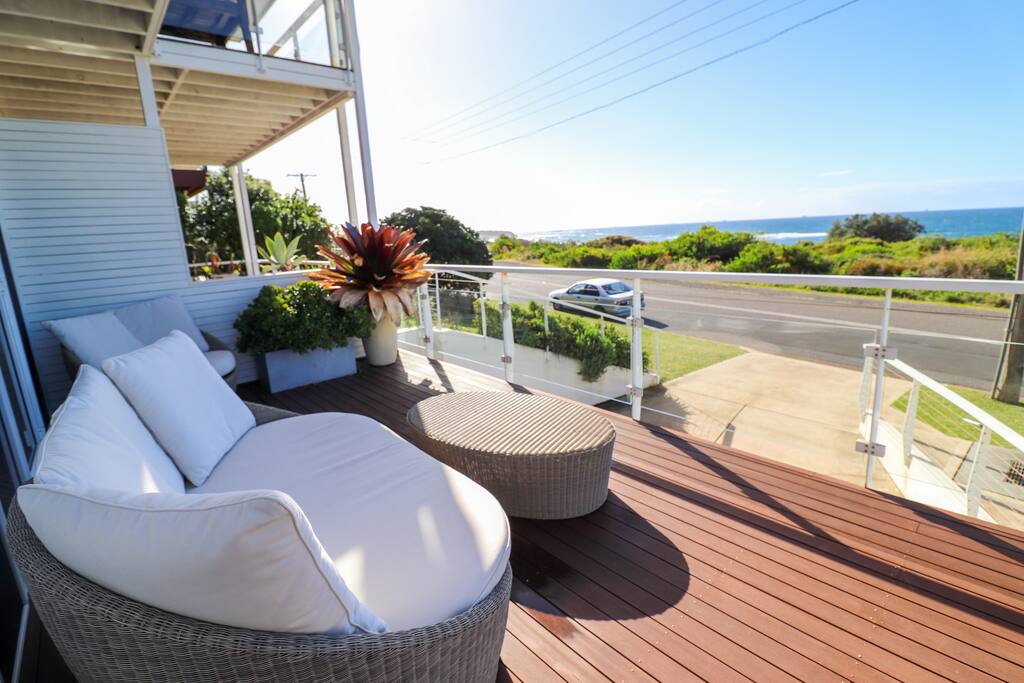 Deck with seating