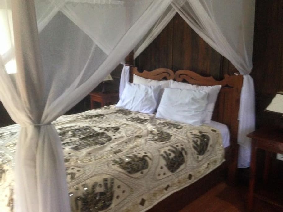 Double bed with Mosquitos net