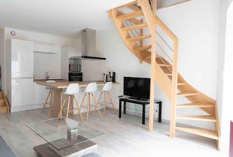 "Escale du Canal" Redon center loft 2 bedrooms