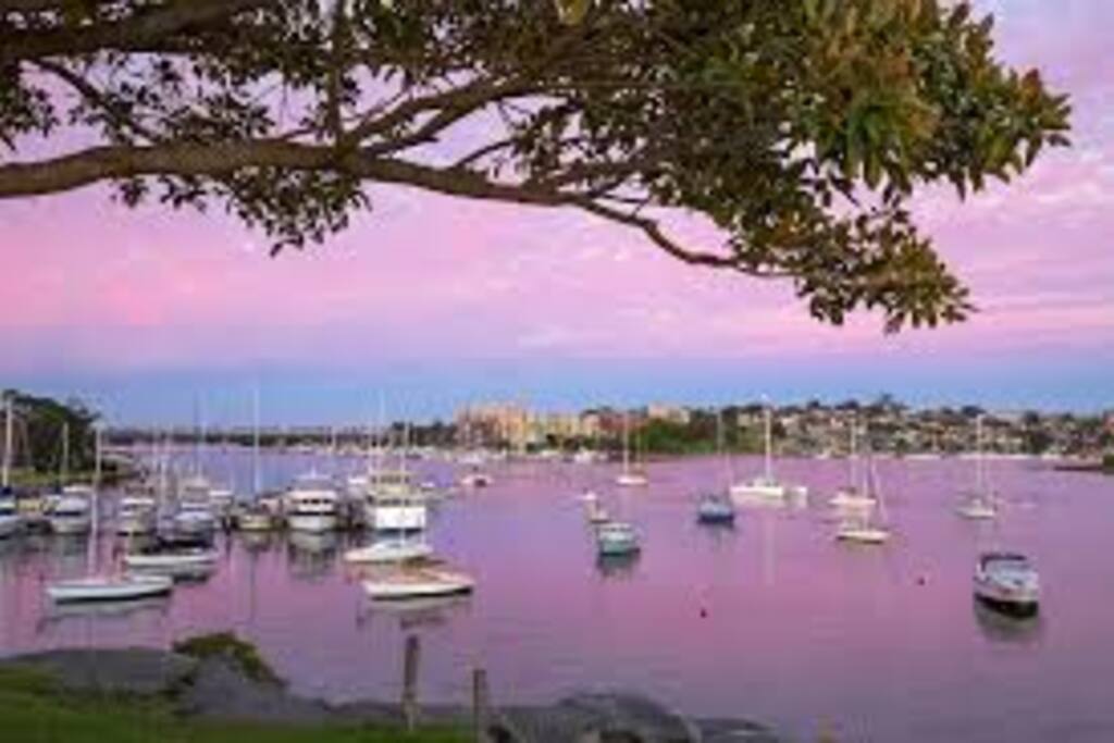 LOCATION SHOT: Balmain harbour - a ten minute walk