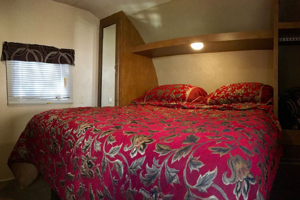 Comfortable Queen bed with Pillow Top Mattress