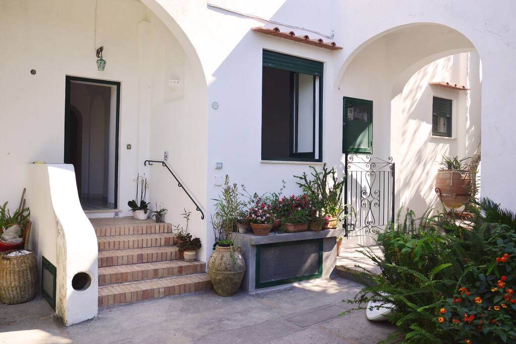 The entrance to the villa