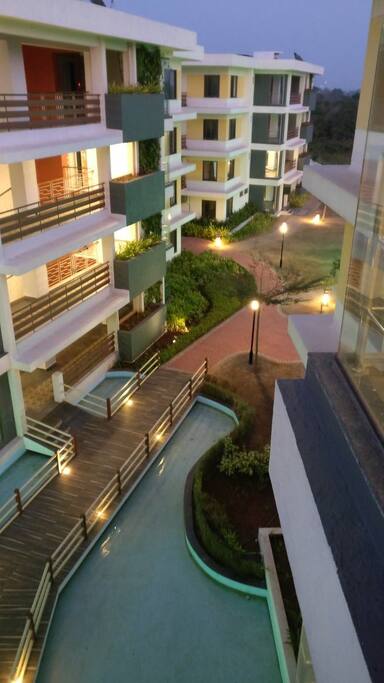 Evening view at society