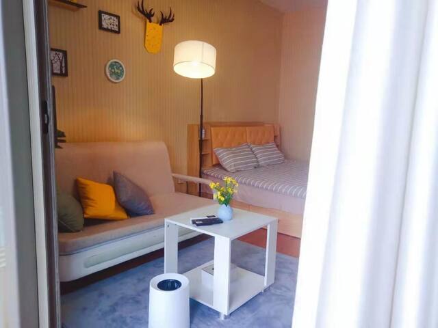 宁乡市,金州大道,现代简约大床房,可做饭,大阳台