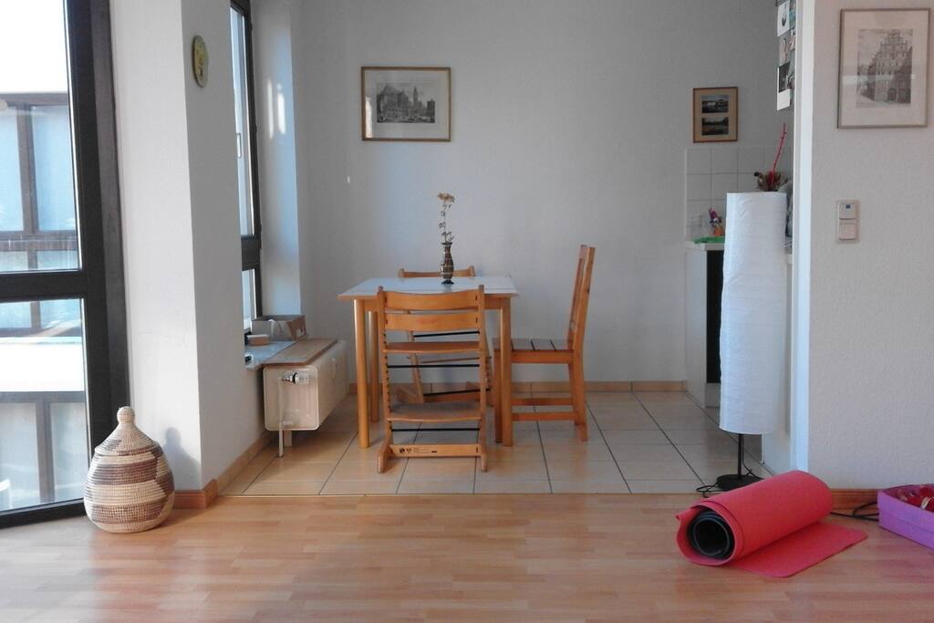 Kitchen and table