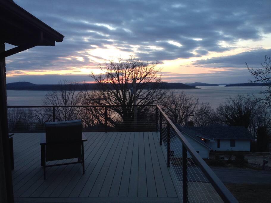 View from the deck off the front of the house.