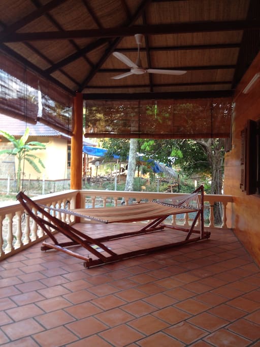 A front and back patio to relax.