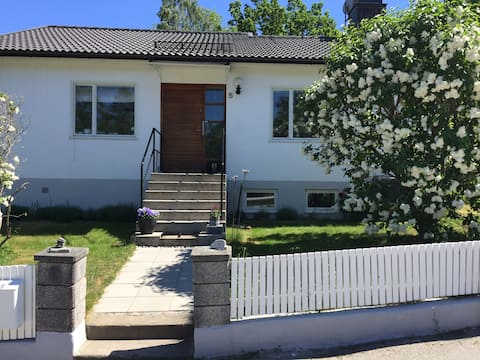 Cozy house near sea, nature and train