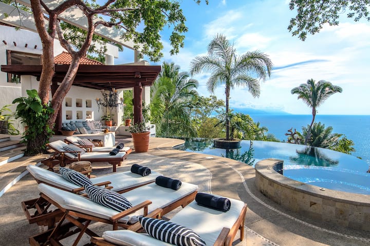 Beautiful Ocean View Villa Surrounded By Gardens - Puerto Vallarta