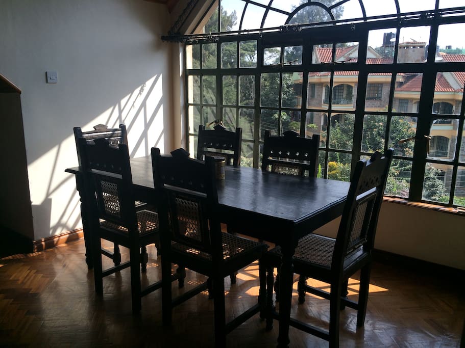 Sunny dining area