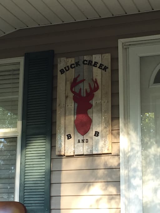 Welcome to Buck Creek Bed and Breakfast.