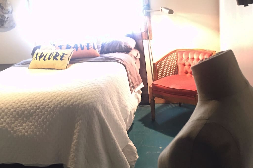 Super comfy full-sized bed and room to relax