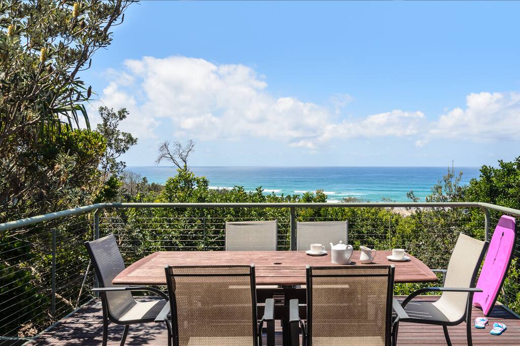 View from the upstairs balcony in one of the Beach Houses.