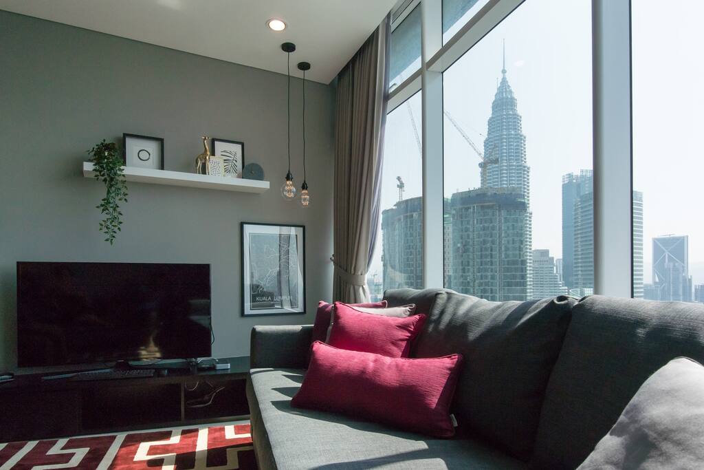 Enjoy the view of the iconic twin towers