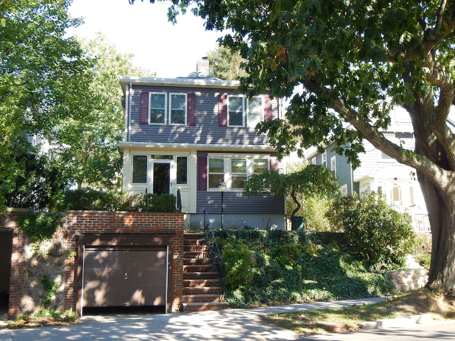 Front view of our house. While parking is not included, we may give our guests access to our garage, if possible.