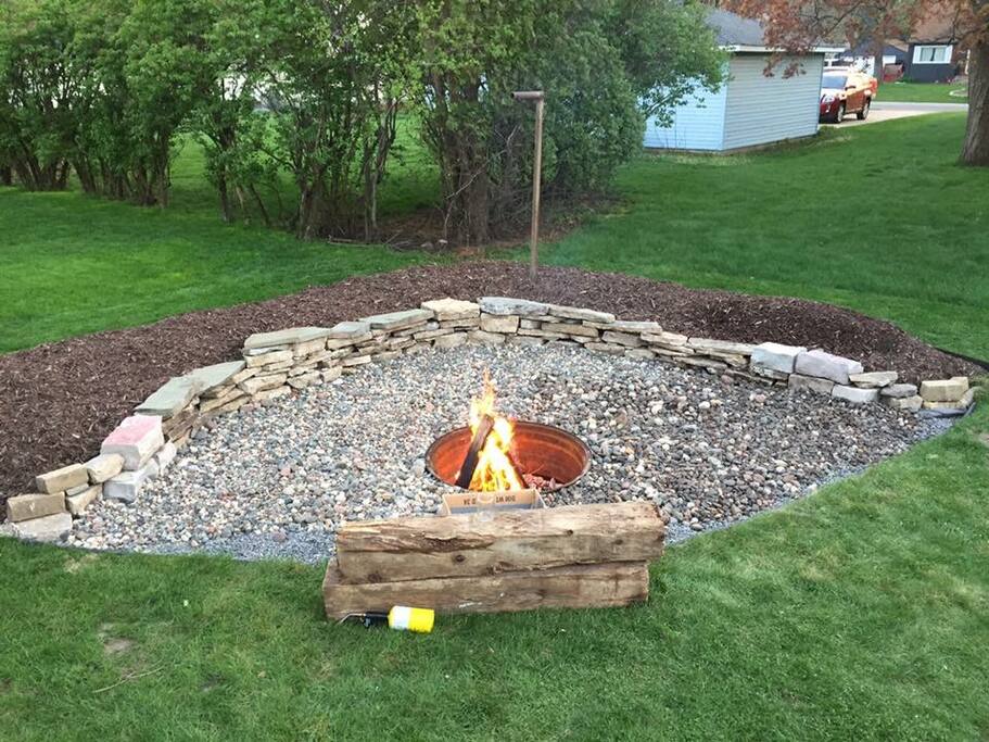 If the weather's nice, enjoy our fire pit!
