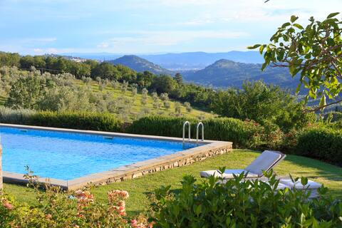 Country villa near Florence, Pool Air Cond, view