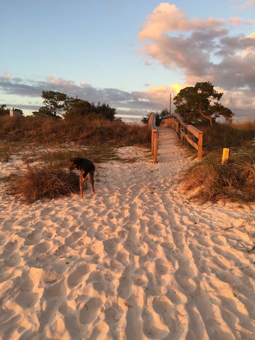 White sand beaches only minutes away