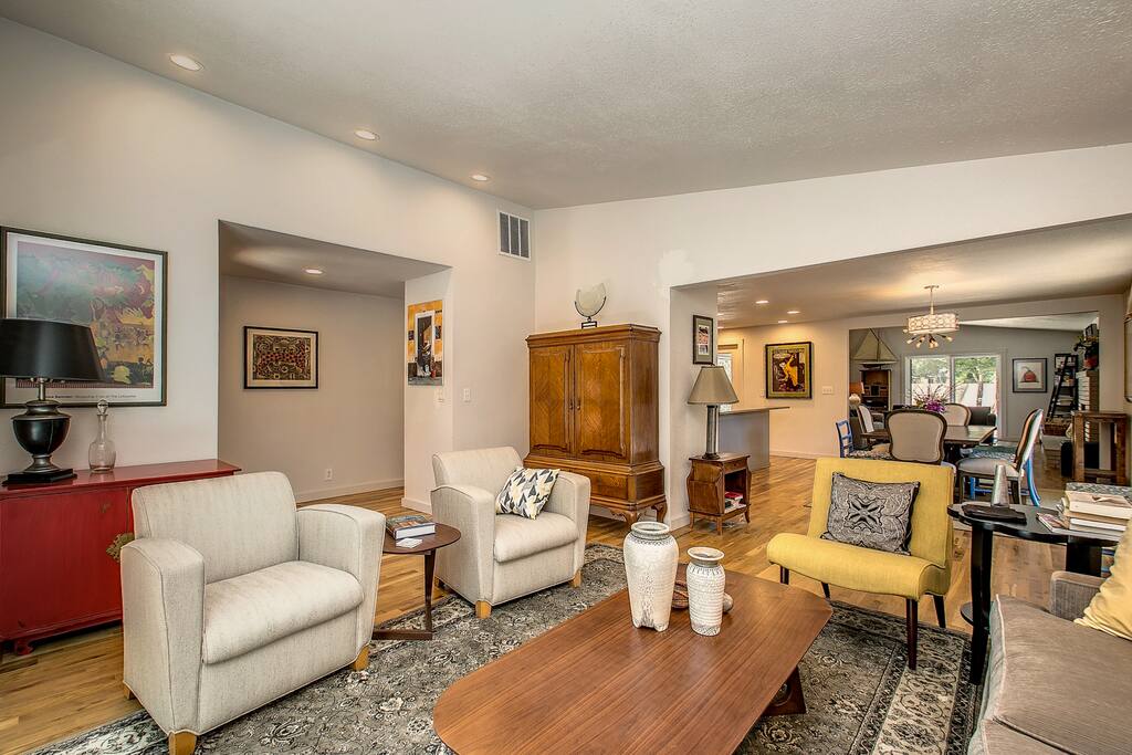 Class and style abound in the furnishings, art and design of this unique home.