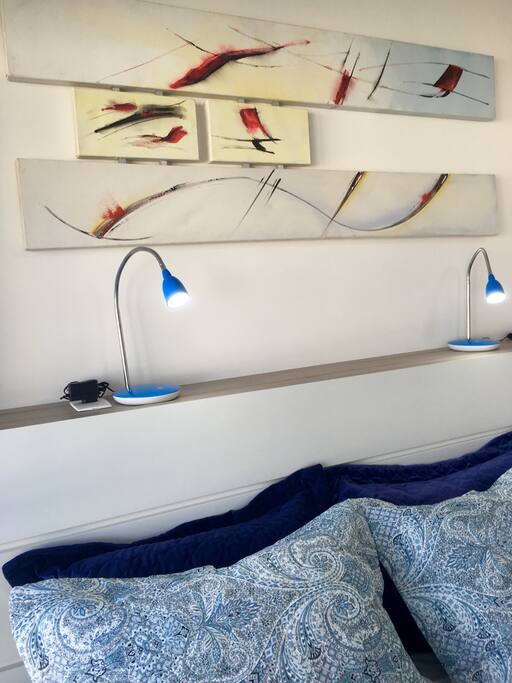 Detalhe da cabeceira da cama
