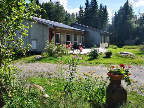 Forest villa with large grounds & nature pool/hot tub