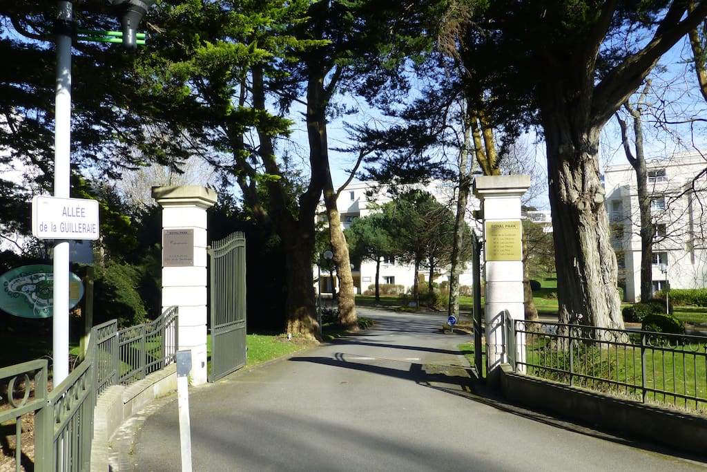 L'entrée de la résidence