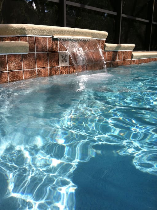 Beautiful, large saltwater pool