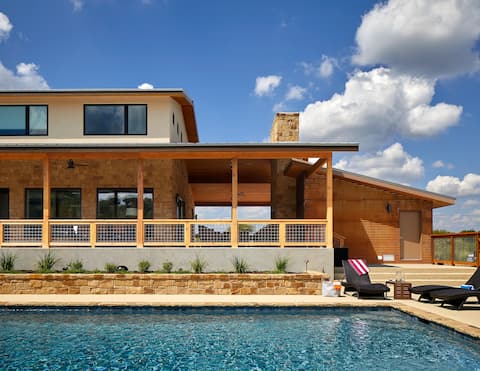 Large Luxury Blanco Riverfront Home with Pool