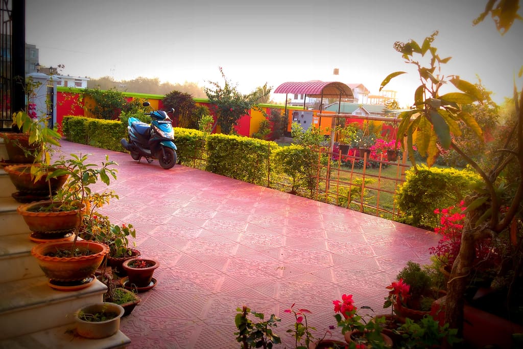 Garden and Parking Space