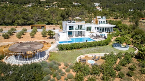 Luxury Villa in Es Cubells with Stunning Seaviews