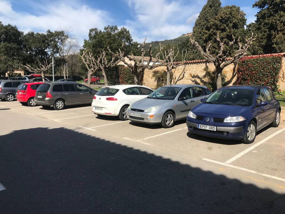 Parking público delante