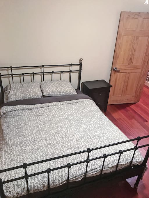 Spacious, private bedroom with queen size bed